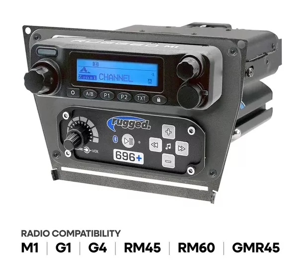Rugged Radios Dash Mount Radio and Intercom Polaris RZR Pro XP / Pro R / Turbo R 2020-2026