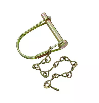 RV Designer H420 Coupler Lock Pin with Chain 1/4"x1-3/8" Towing Hardware