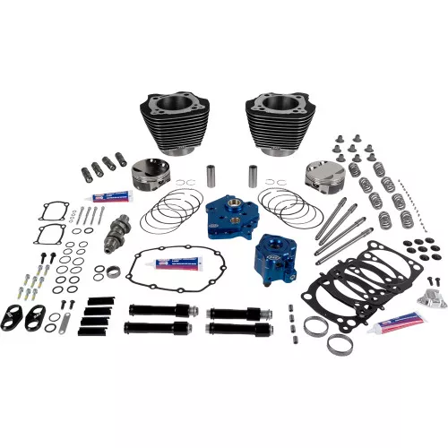 S&S 129" Power Package Big Bore Kit w/ 496 Cam for 107" Harley M8