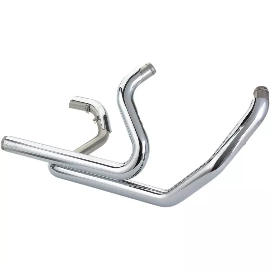 S&S Chrome Power Tune Dual Header Headers Exhaust Harley Milwaukee 8 M8 17-Up