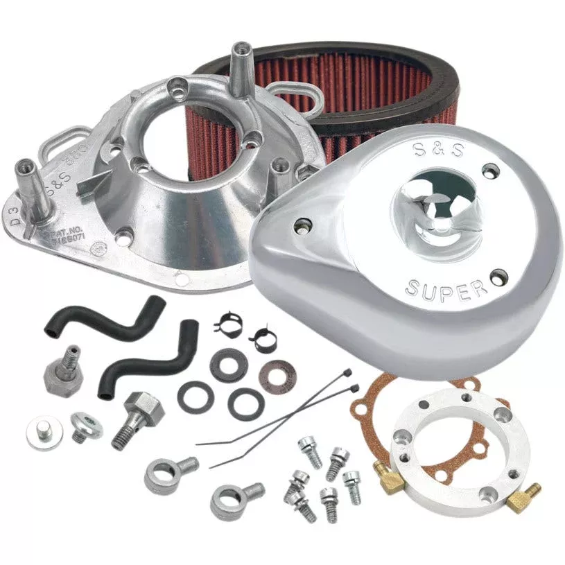 S&S Cycle Chrome Teardrop Stage 1 Air Cleaner for Harley Twin Cam Delphi 01-17