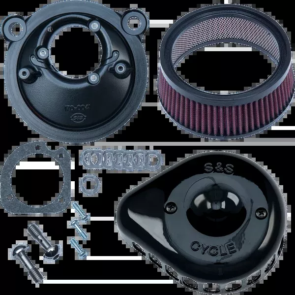 S&S Cycle Mini Teardrop Stealth Air Cleaner Kit - Gloss Black