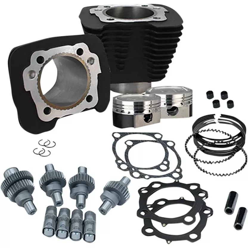 S&S Cycle Wrinkle Black 883cc to 1200cc Hooligan Big Bore Kit XL 00-19