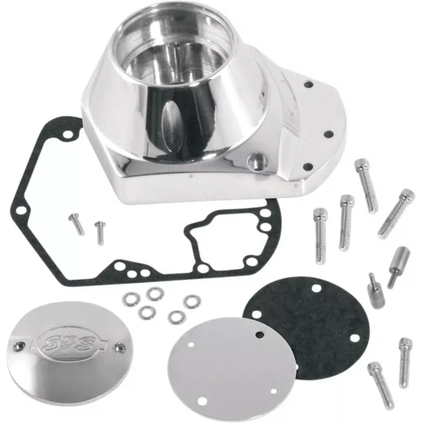 S&S Polished Billet Cam Cover Harley Shovelhead EVO Evolution Big Twin 73-92