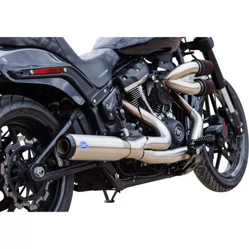 S&S Qualifier 2-1 50-State Exhaust for 2018-2024 Harley Softail - Stainless