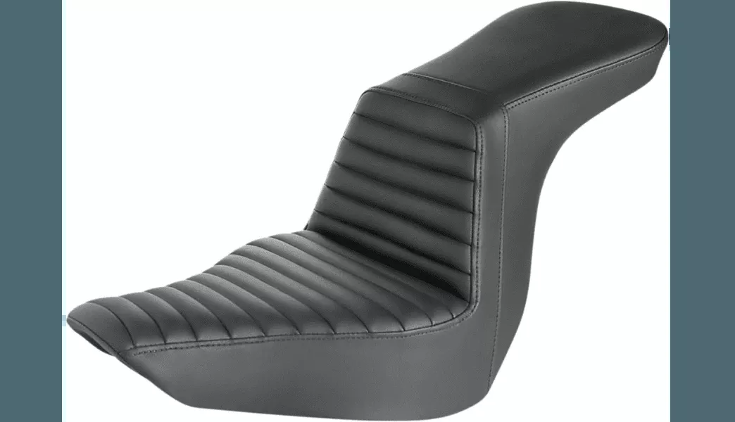 Saddleman Tour Step Seat for '18-Up Harley Davidson Sport Glide and Lowrider - Front Tuck and Roll