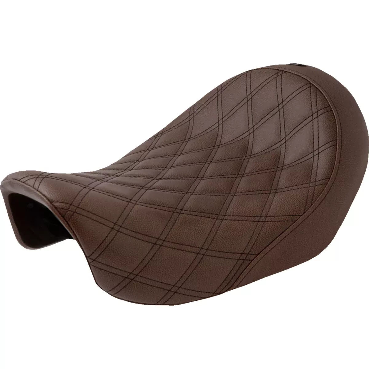 SADDLEMEN 0803-0552 806-04-002BLS Renegade Lattice Stitch Solo Seat – Lattice Stitched – Brown – Dyna ’06-’17