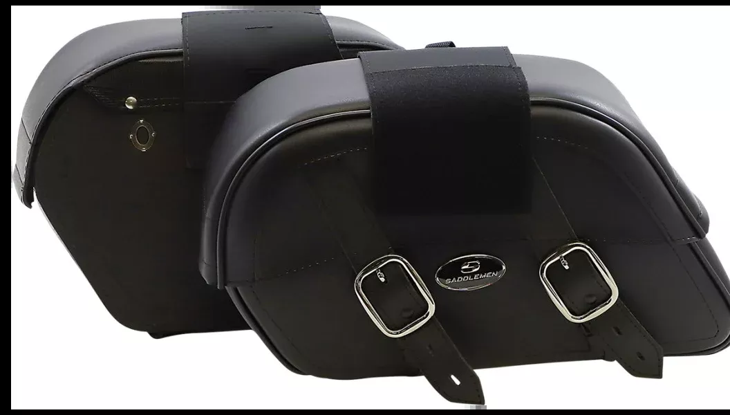 Saddlemen Drifter Slant Throw-Over Large 17" Saddlebags for Harley Metric Cycles