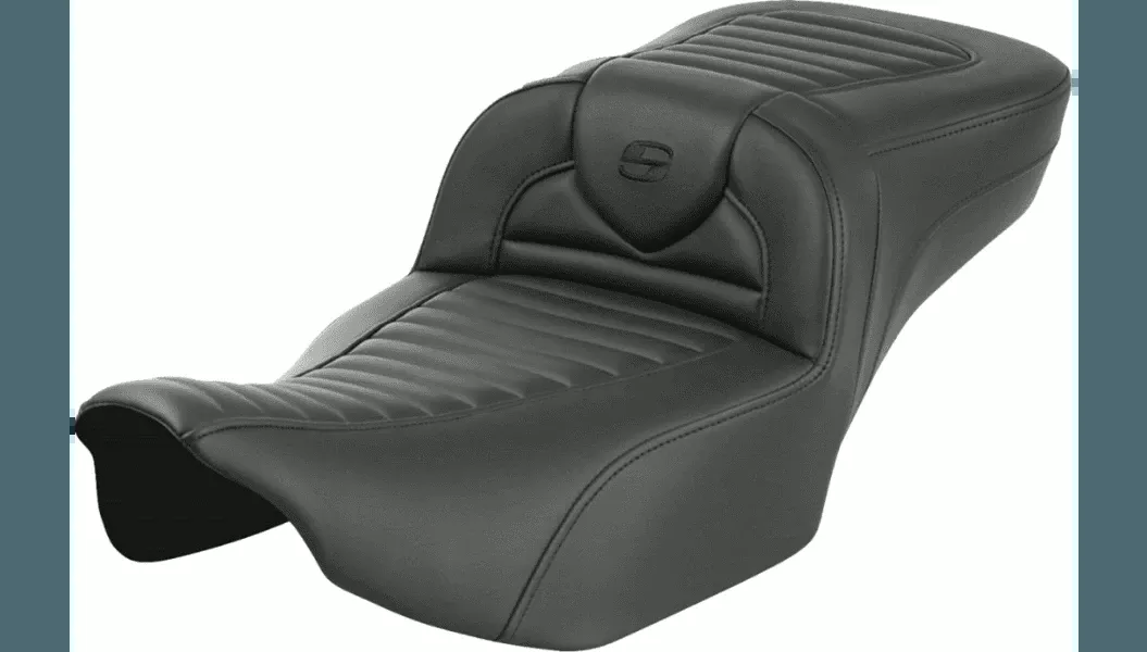 Saddlemen Extended Roadsofa Seat for 2024 Harley Davidson Road Glide, Street Glide and '23-24 CVO FLHX, CVO FLTR - Tuck-n-Roll