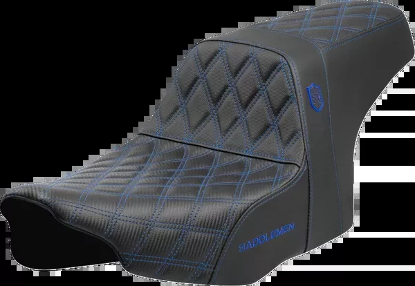Saddlemen Pro Series SDC Performance Seat – Blue Stitching – W/O Backrest – FLT/FLH ’23-’24