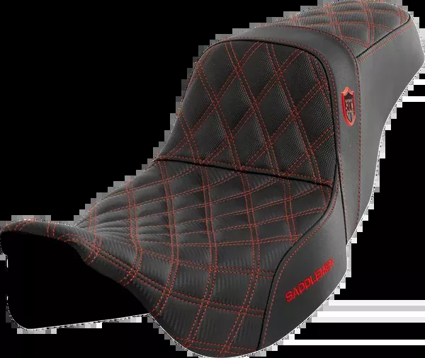 Saddlemen Pro Series SDC Performance Seat – W/O Backrest – Red Stitch – FLH/FLT ’08-’23