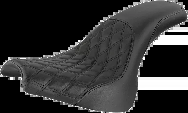 Saddlemen Profiler Seat – Front Lattice/Rear Smooth – Black – FXFB/S ’18-’23
