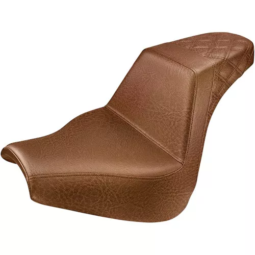 Saddlemen Rear LS Step-Up Seat for 2018-2024 Harley Softail Breakout - Brown