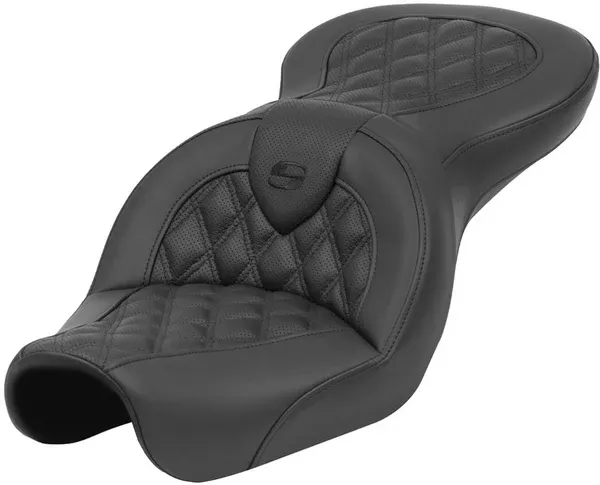 Saddlemen Roadsofa™ Seat – Lattice Stitch – Without Backrest – FXD ’04-’05