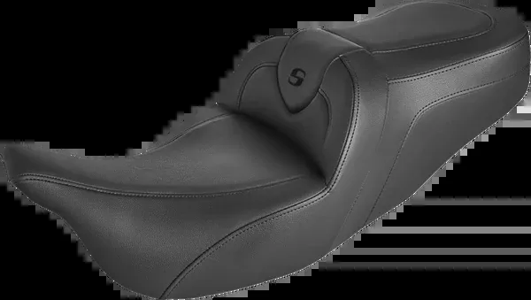Saddlemen Roadsofa™ Seat - Without Backrest - Black/Black Stitch - FLH/FLT '08-'24