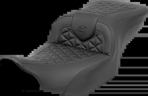 Saddlemen RoadSofa™ Tri Gripper Seat – Standard Reach – No Backrest – FLH/FLT ’23-’24