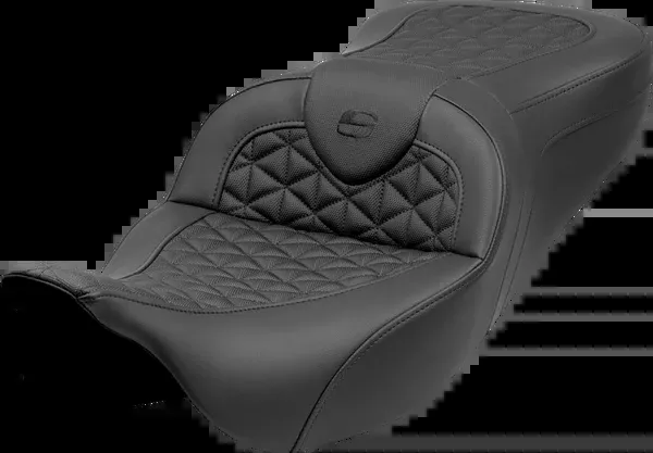 Saddlemen RoadSofa™ Tri Gripper Seat – Standard Reach – W/O Backrest – FLH/FLT ’08-’25