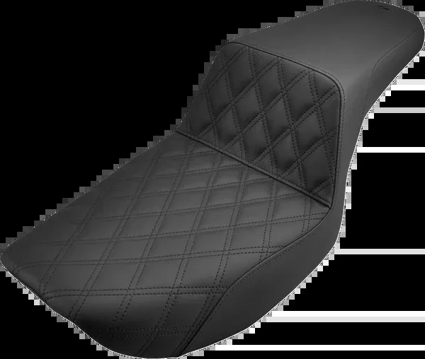 Saddlemen Step-Up Seat – Front Lattice Stitch – Black – FXR