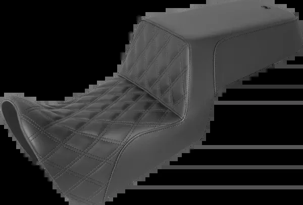 Saddlemen Step-Up Seat – Front Lattice Stitch/Rear Smooth – Black – Pan America ’21-’24