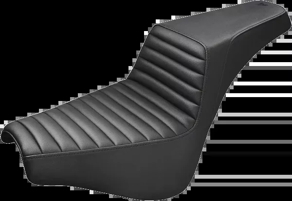 Saddlemen Step-Up Seat – Front Tuck-N-Roll – Black – FX ’18-’25