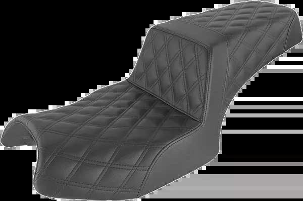 Saddlemen Step-Up Seat – Full Lattice Stitch – Black – Challenger