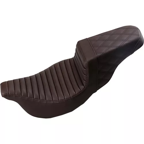 Saddlemen Step Up TR & LS Seat for 2008-2023 Harley Touring - Brown
