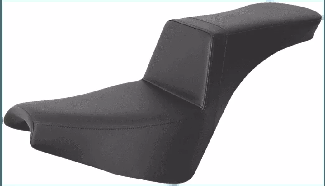 Saddlemen Tour Step Up Seat for Harley Davidson Street Bob FXBB and Softail Standard FXST - Front Lattice Stitch