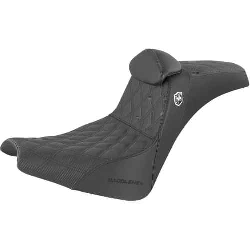 San Diego Customs Performance Gripper Seat with Backrest for 2018-2026 Harley Street Bob and Standard