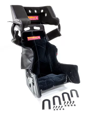 Seat 17-1/2in Sprint Adv Slide Job Flat Black ADV-17308-03-4001-FB