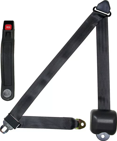 Seat Belt Retractable 3pt Charcoal ALL98117