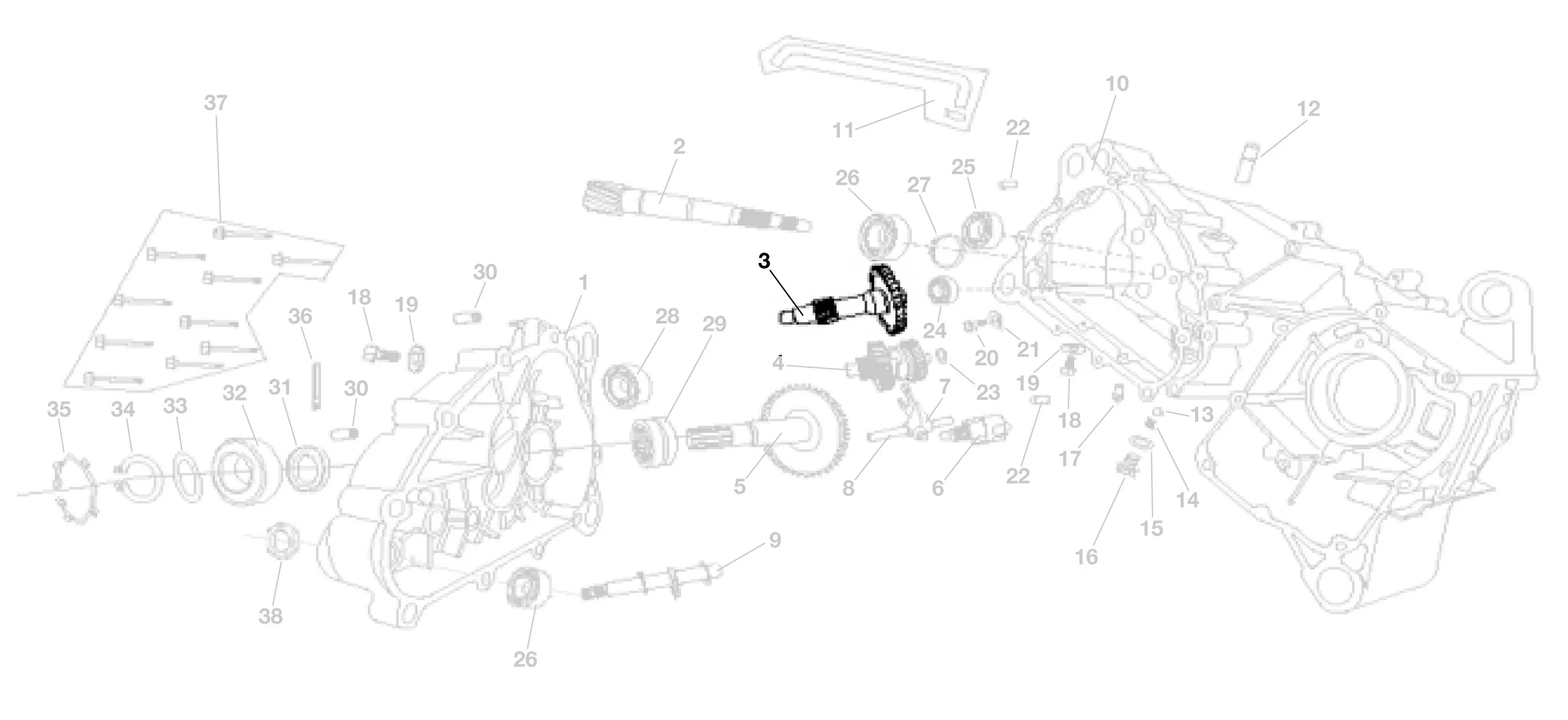Secondary Drive Gear for ASW Carbide 150cc Go Kart