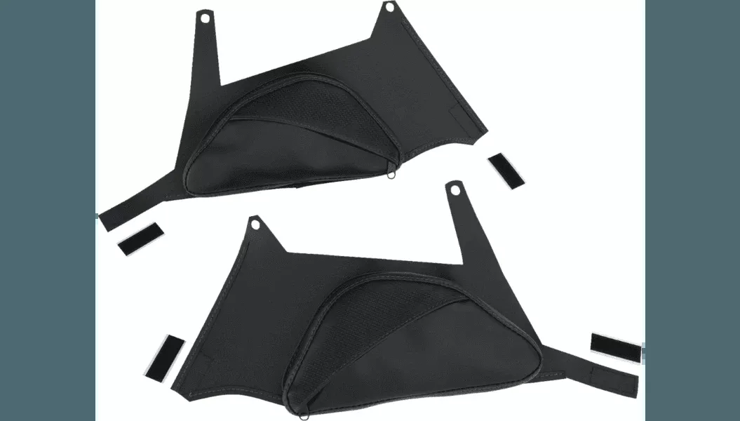 Show Chrome Ballistic Dual Side Tank Pouches for '19-24 Can Am Ryker - Black Stitch