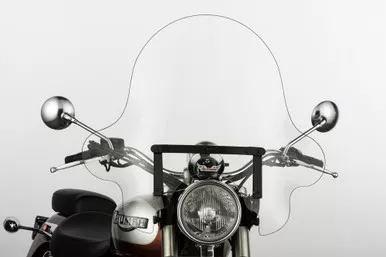 Slipstreamer Ss32 Falcon Windshield 20" Clear/Black - SS-32-20CTQB