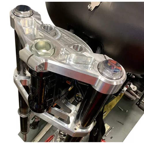 Slyfox 49mm Triple Trees for 2014-2023 Harley Touring - Raw