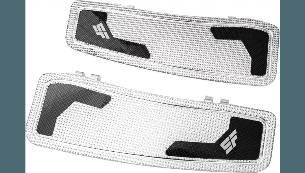 Slyfox Driver Floorboards for '86-Up Harley Davidson Models with Floorboards (See Fitment) - Black Anodized