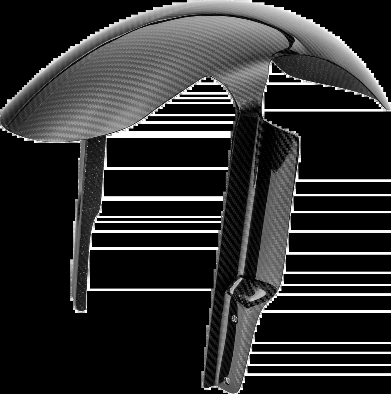 SLYFOX Front Fender - Carbon Fiber/Gloss - 1033-FF1C