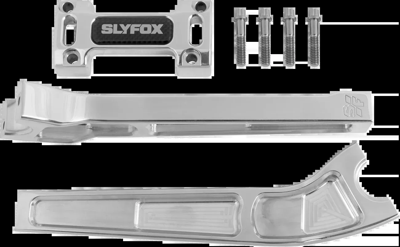 SLYFOX Handlebar Riser Kit - Pullback - 1-1/8" Clamping - 10" Rise - Black - SF-1004-10-B