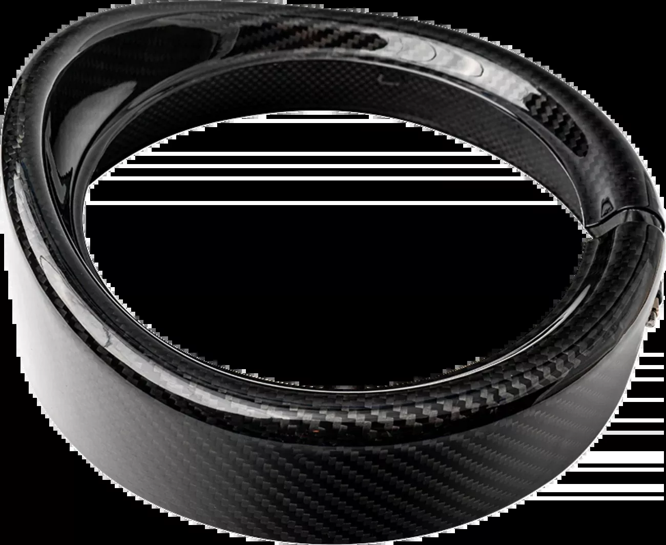 SLYFOX Headlight Trim w/ Visor - 7" - Gloss - 1508-3111