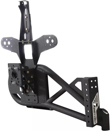 Smittybilt 76857 SRC Gen 2 Bolt-On Tire Carrier for Jeep Wrangler, Black