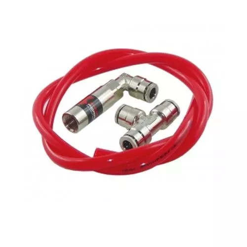 Snow Performance Water Dual Nozzle Upgrade SS Braided Line (For 4AN SS Braided Line Kit)