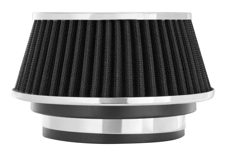 Spectre Adjustable Conical Air Filter 2-1/2in. Tall (Fits 3in. / 3-1/2in. / 4in. Tubes) – Black