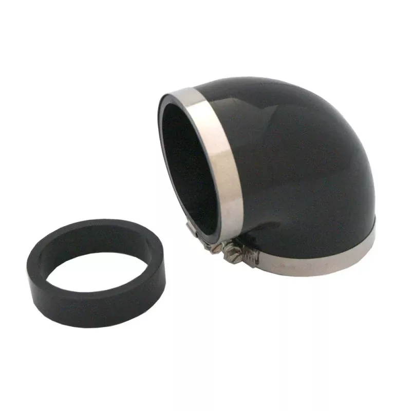 Spectre Coupler Elbow Reducer 3in. / 90 Degree w/2.5in. Insert (PVC) – Black