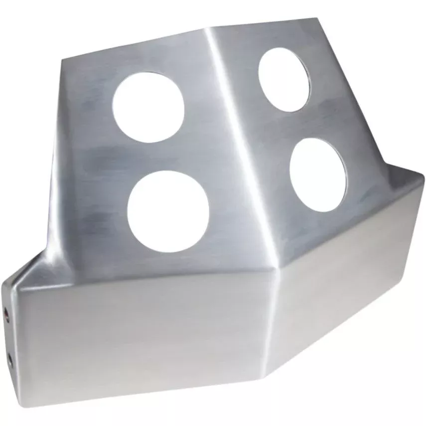 Speed Merchant Brushed Aluminum Frame Skid Plates for Harley Dyna FXD 06-16