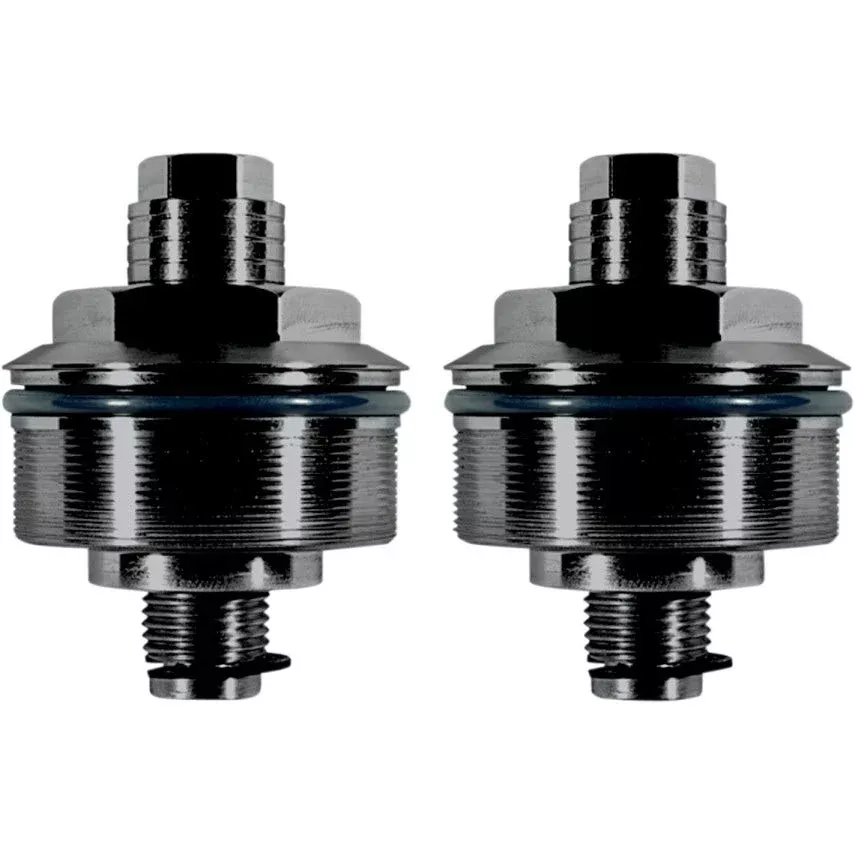 Speed Merchant SM Black Preload Adjuster 49mm Fork Caps Harley FXD FXDWG & V-Rod