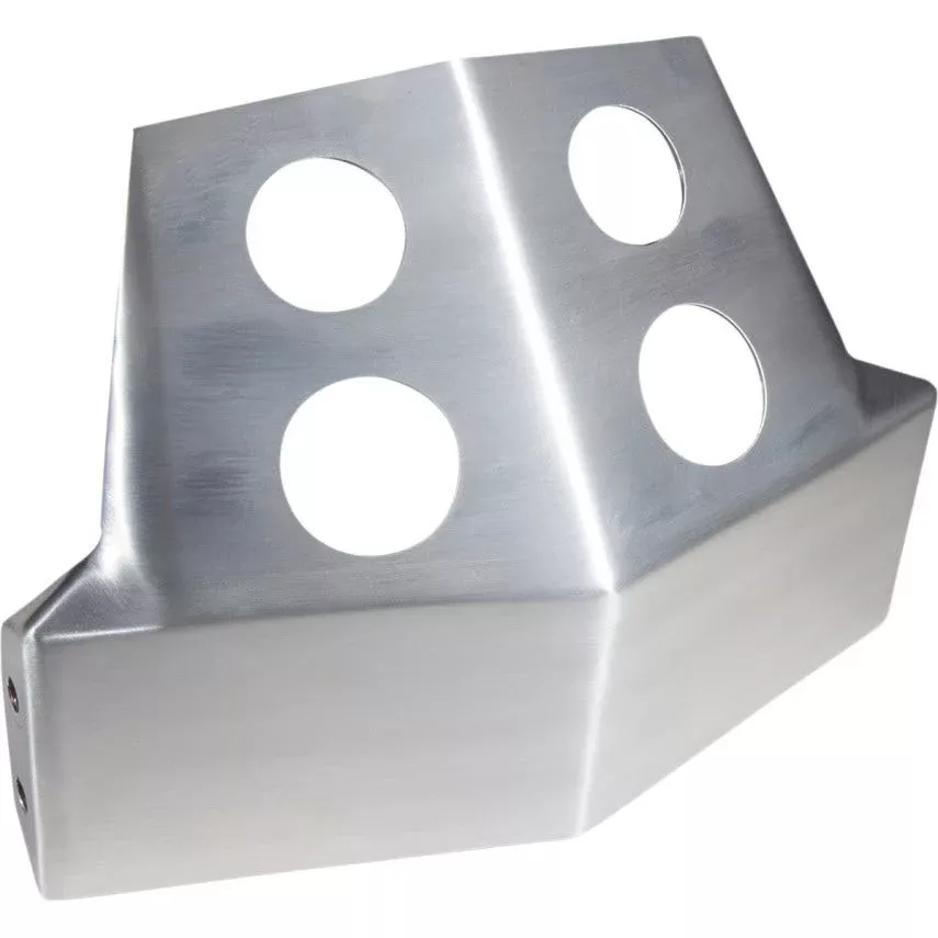 Speed Merchant SM Brushed Aluminum Frame Skid Plates for Harley FXR Models