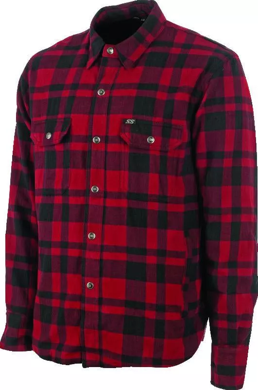 Speed and Strength Black 9 2.0 Moto Shirt Red – Large
