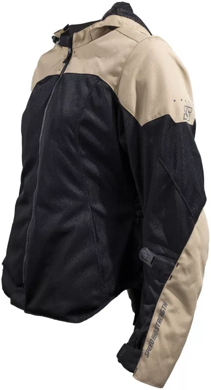 Speed and Strength Starstruck Mesh Jacket Trench Tan/Black Womens - Small