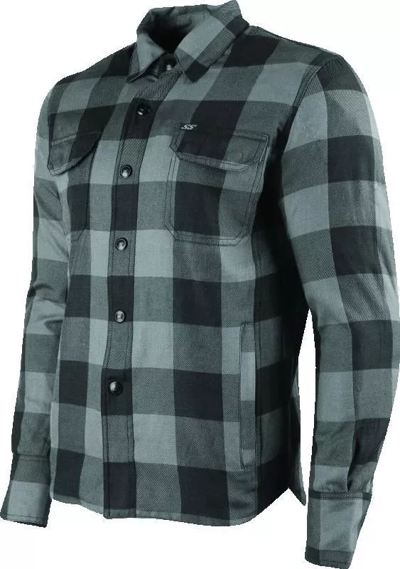 Speed and Strength True Grit 2.0 Armored Moto Shirt Grey - Large