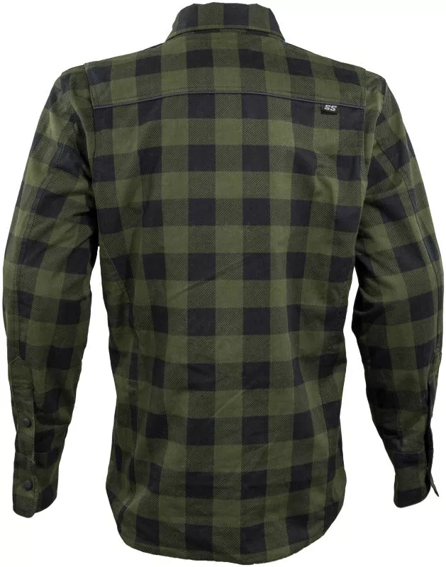 Speed and Strength True Grit Armored Motoshirt Olive/Black – Large