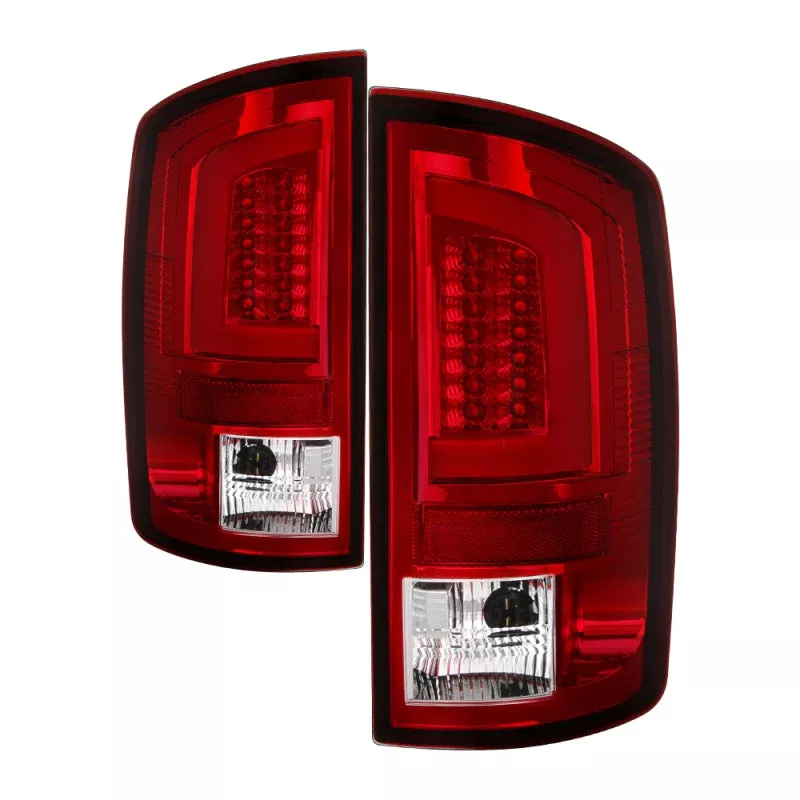Spyder 03-06 Dodge Ram 2500/3500 V3 Light Bar LED Tail Light – Red Clear (ALT-YD-DRAM02V3-LBLED-RC) 5084132